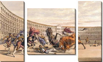 Картина Пикадор в опасности (1860-1870)