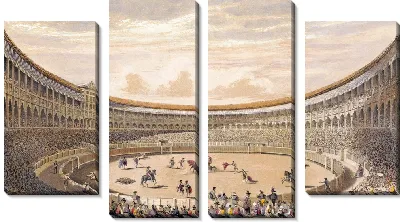 Картина Пласа де Торос в Мадриде (1860-1870 гг.)