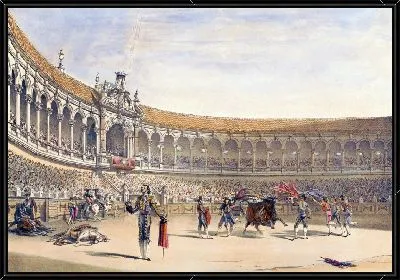 Картина Площадь Севильи (1860-1870)