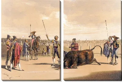 Картина Смерть быка (1860-1870)