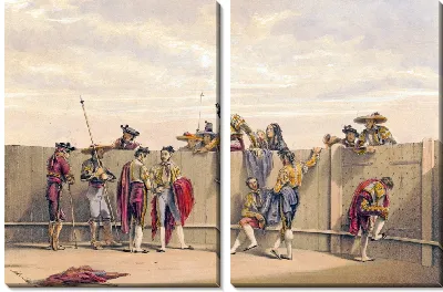 Картина Тореро отдыхают между быками (1860-1870)