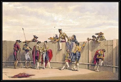 Картина Тореро отдыхают между быками (1860-1870)