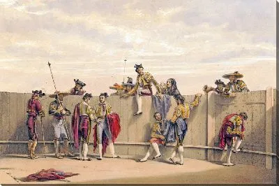 Картина Тореро отдыхают между быками (1860-1870)