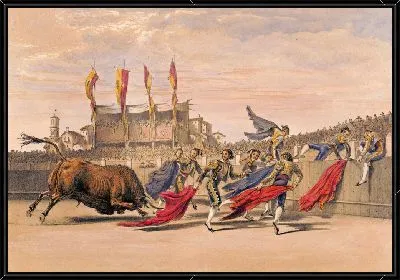 Картина Чулос, играющий с быком (1860-1870)