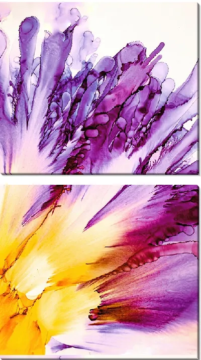 Модульная картина Алкогольные чернила №11