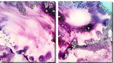 Модульная картина Алкогольные чернила №12