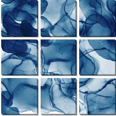 Модульная картина Алкогольные чернила №16