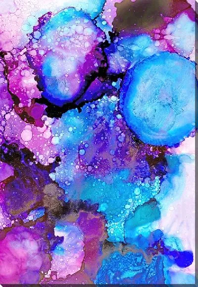 Картина маслом Алкогольные чернила №18