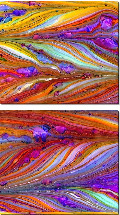 Модульная картина Алкогольные чернила №26