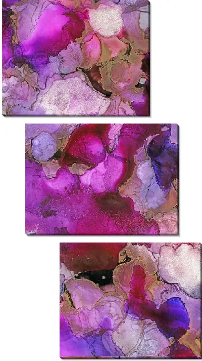 Модульная картина Алкогольные чернила №32