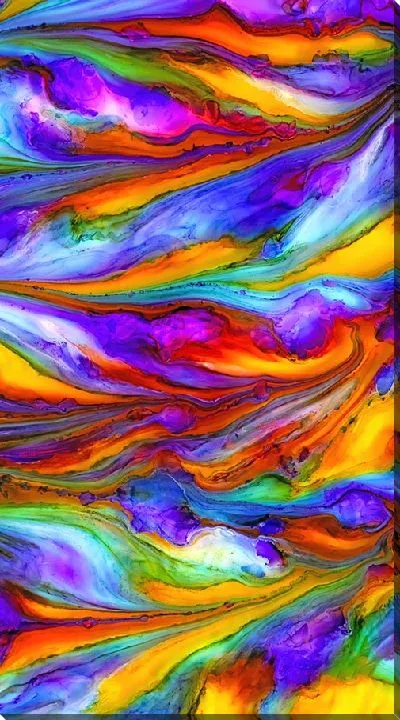 Картина маслом Алкогольные чернила №34