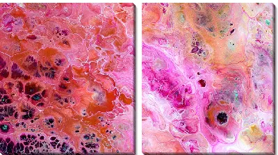 Модульная картина Алкогольные чернила №40