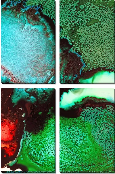 Модульная картина Алкогольные чернила №52