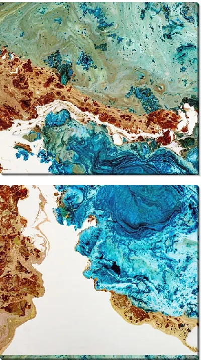 Модульная картина Алкогольные чернила №64