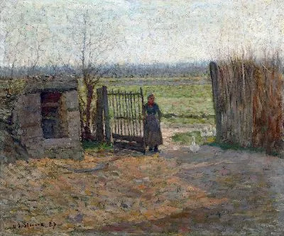 Картина Дверь фермы (1887)
