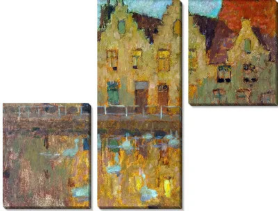 Картина Дома в Брюгге