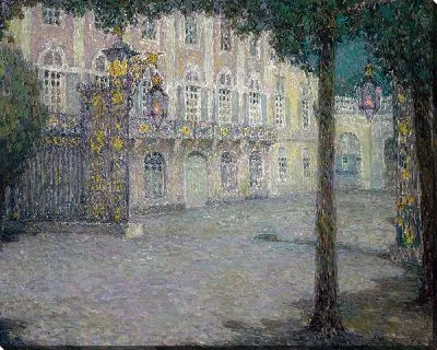 Картина Карьерная площадь в лунном свете, Нанси (1927)