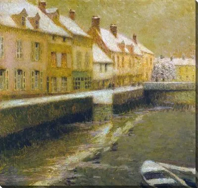 Картина Канал в Брюгге, зима (1899 г.)