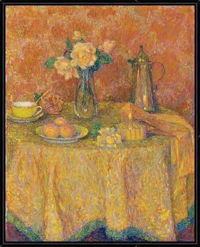 Картина Стол, желтая гармония (1927)