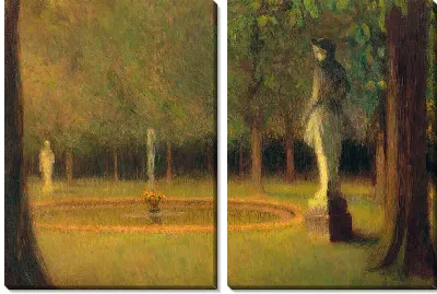 Картина Статуи в Версальском парке (1900 г.)
