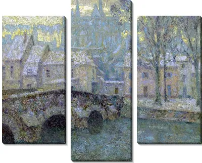 Картина Снег, Шартр (1918)