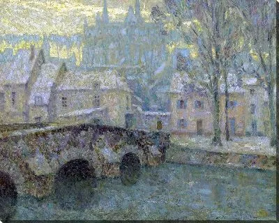 Картина Снег, Шартр (1918)