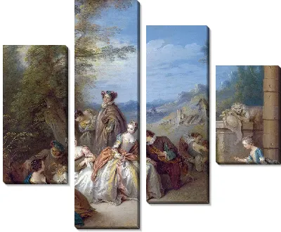 Картина Галантный праздник в пейзаже (ок. 1730 - ок. 1735)