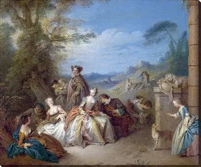 Картина Галантный праздник в пейзаже (ок. 1730 - ок. 1735)