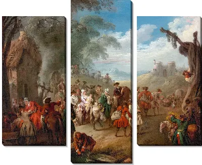 Картина Войска на марше (ок. 1725 г.)