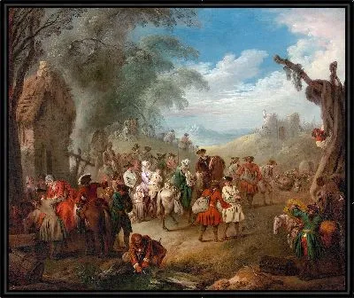 Картина Войска на марше (ок. 1725 г.)