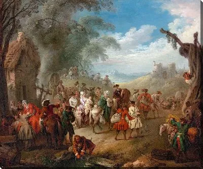 Картина Войска на марше (ок. 1725 г.)