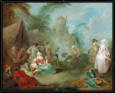 Картина Военный лагерь