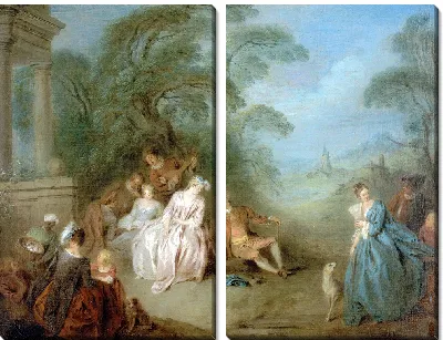 Картина Ассамблея в парке (1715–1736)