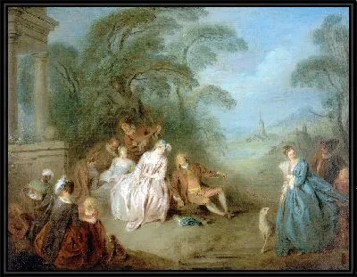 Картина Ассамблея в парке (1715–1736)