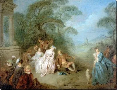 Картина Ассамблея в парке (1715–1736)