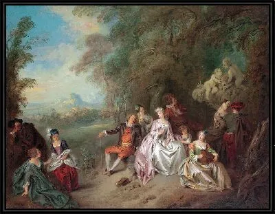 Картина Концерт Шампэтр (ок. 1734 г.)