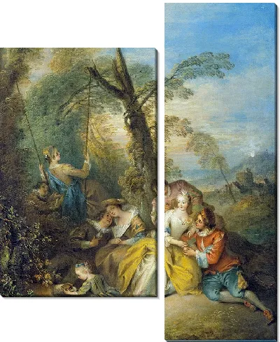 Картина Интересный разговор (около 1730–1733 гг.)