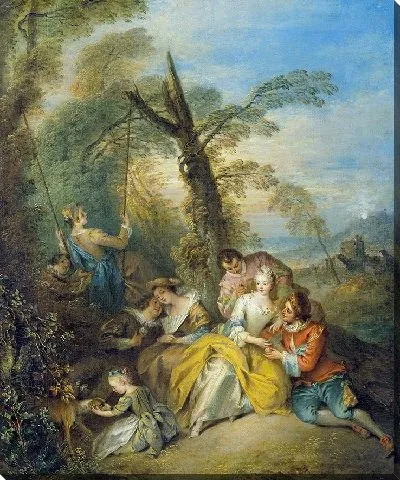 Картина Интересный разговор (около 1730–1733 гг.)