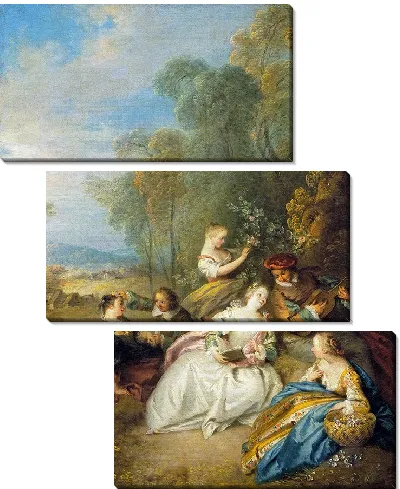 Картина Любовный концерт (около 1730–1733 гг.)