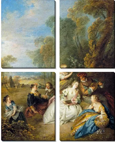 Картина Любовный концерт (около 1730–1733 гг.)