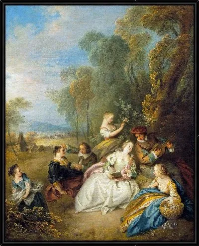 Картина Любовный концерт (около 1730–1733 гг.)