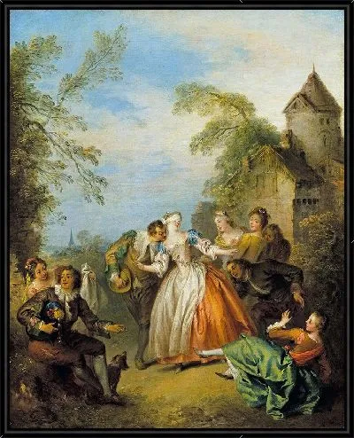 Картина Ле Колен-Майяр (Жмурки) (ок. 1730-1733)