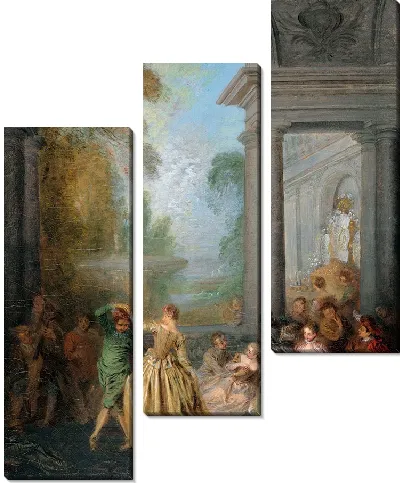 Картина Танцовщицы в павильоне (1720-е гг.)