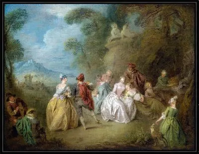 Придворная сцена в парке (ок. 1730–1735)