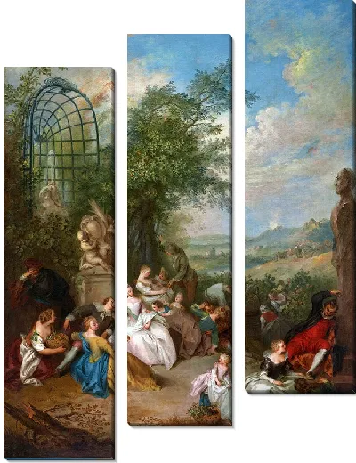 Картина Праздник Шампетр во время сбора винограда (около 1730–1733 гг.)