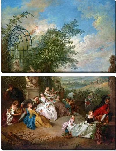 Картина Праздник Шампетр во время сбора винограда (около 1730–1733 гг.)