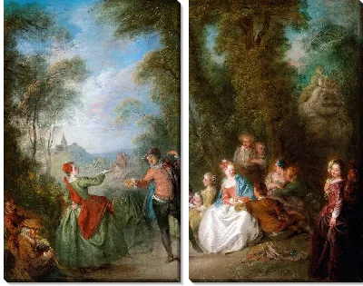 Картина Праздник Шампетр (1730-е годы)