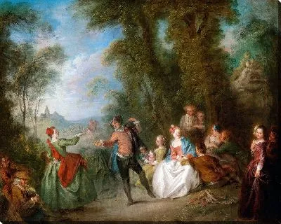 Картина Праздник Шампетр (1730-е годы)