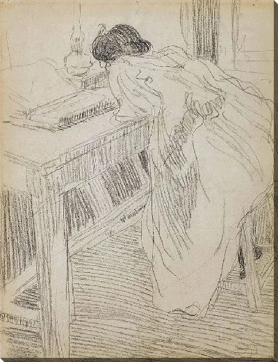 Картина Женщина за столом (1900)