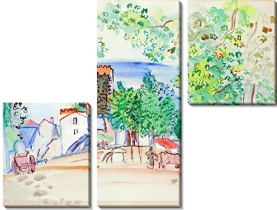 Картина Вю де ла Тур де Верне-ле-Бен (около 1941 г.)